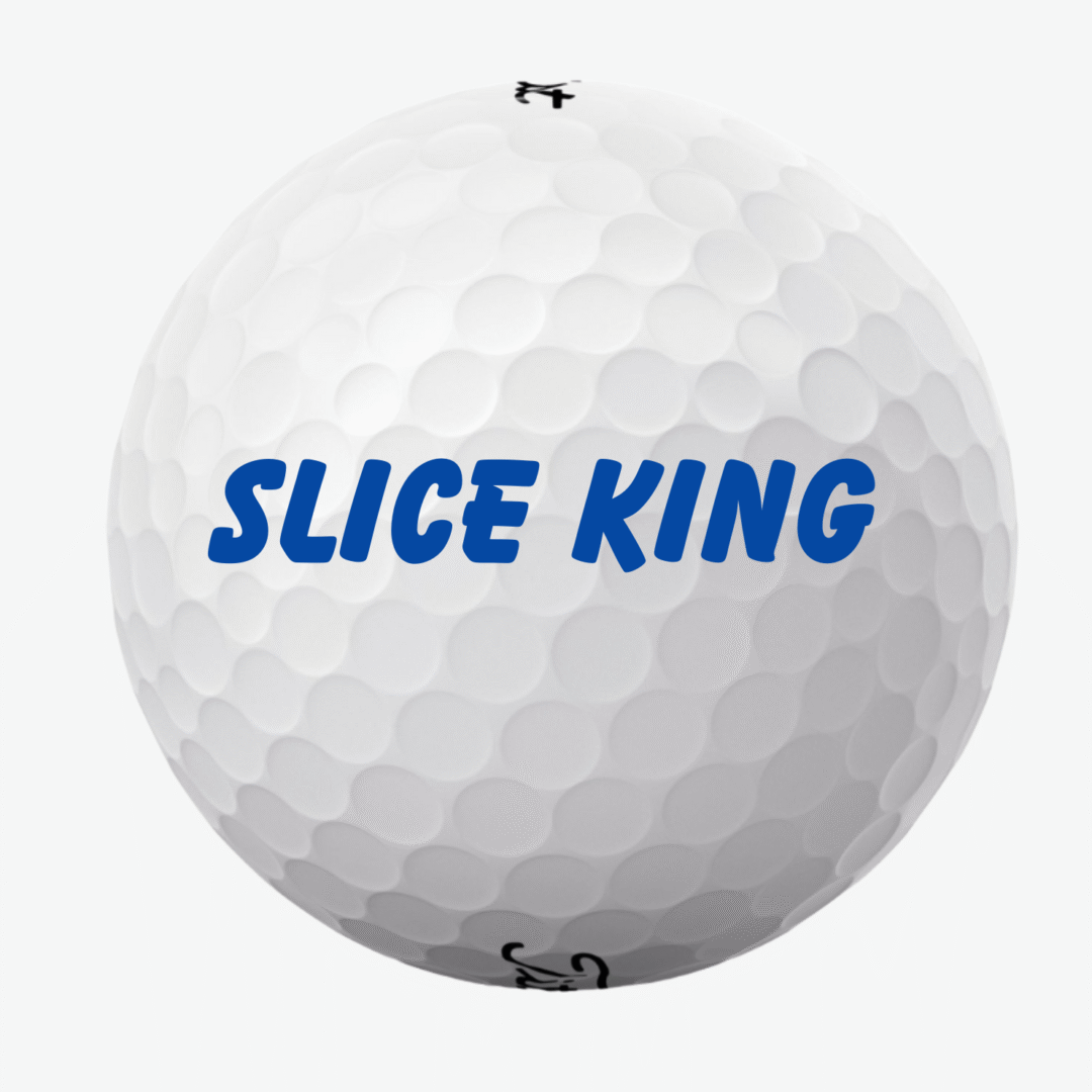 Golfbold med tekst – SLICE KING