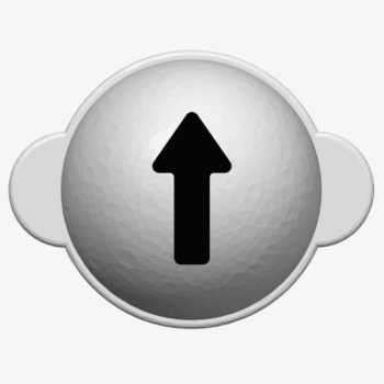 Markeringsredskab til golfbolde - pil