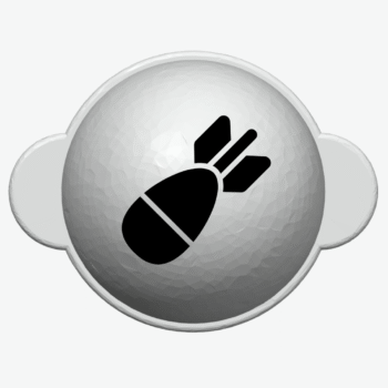 Markeringsredskab til golfbolde - Bombe