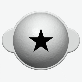 Markeringsredskab til golfbolde - Stjerne