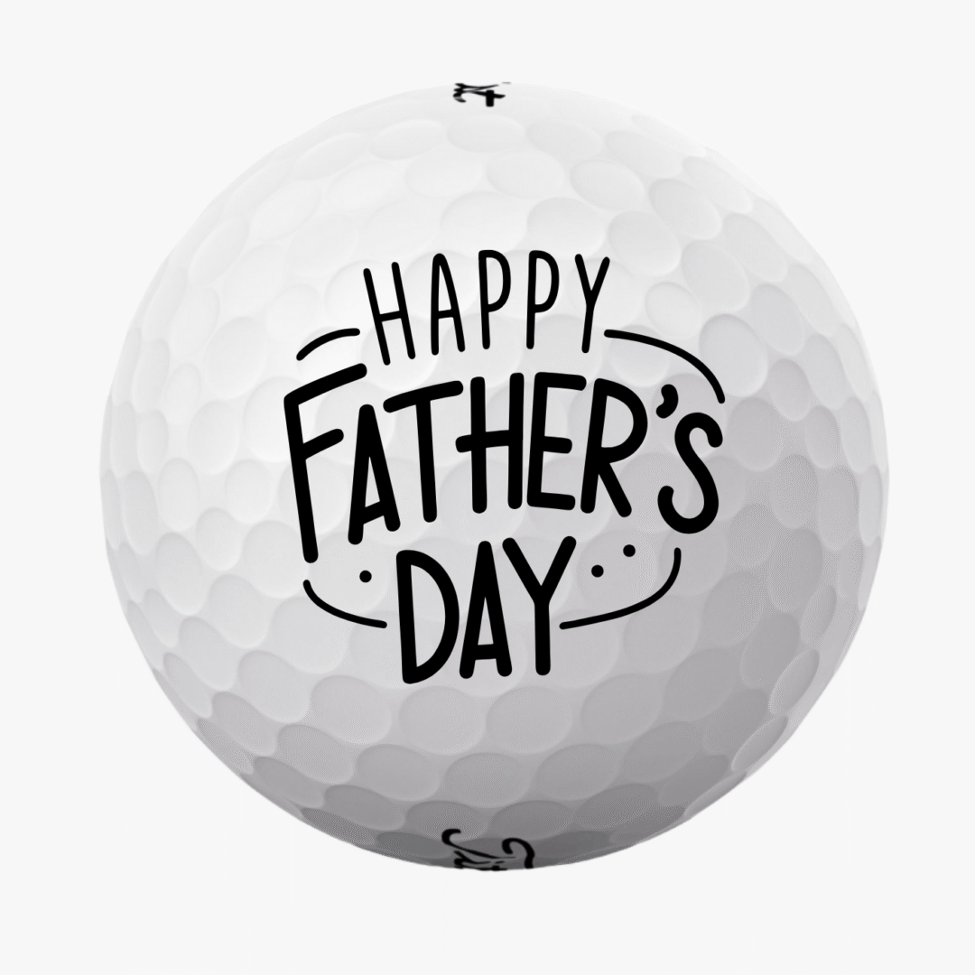 Golfbolde med Happy Father's Day