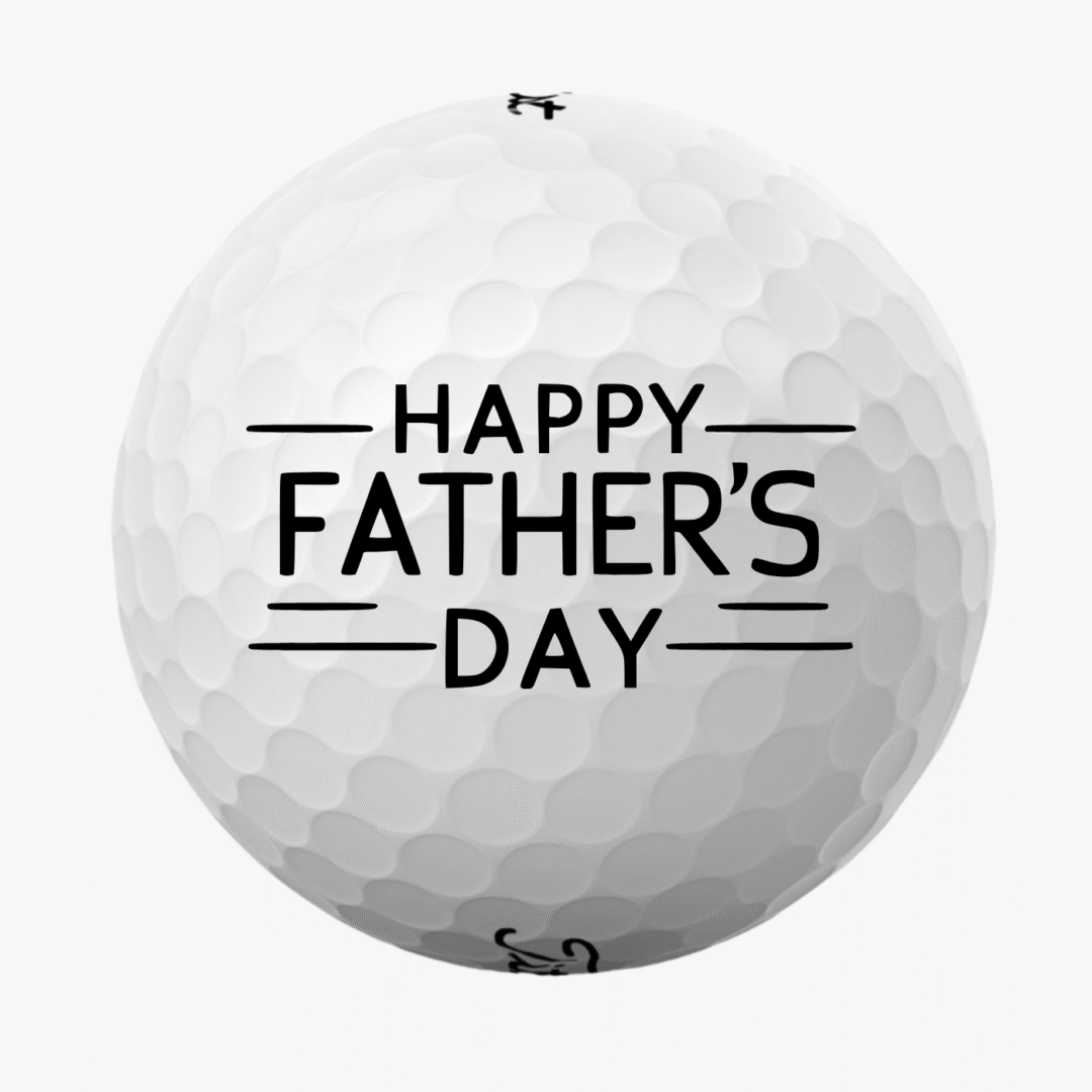 Golfbolde med Happy Father's Day