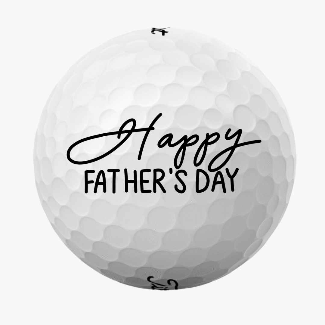 Golfbolde med Happy Fathers Day