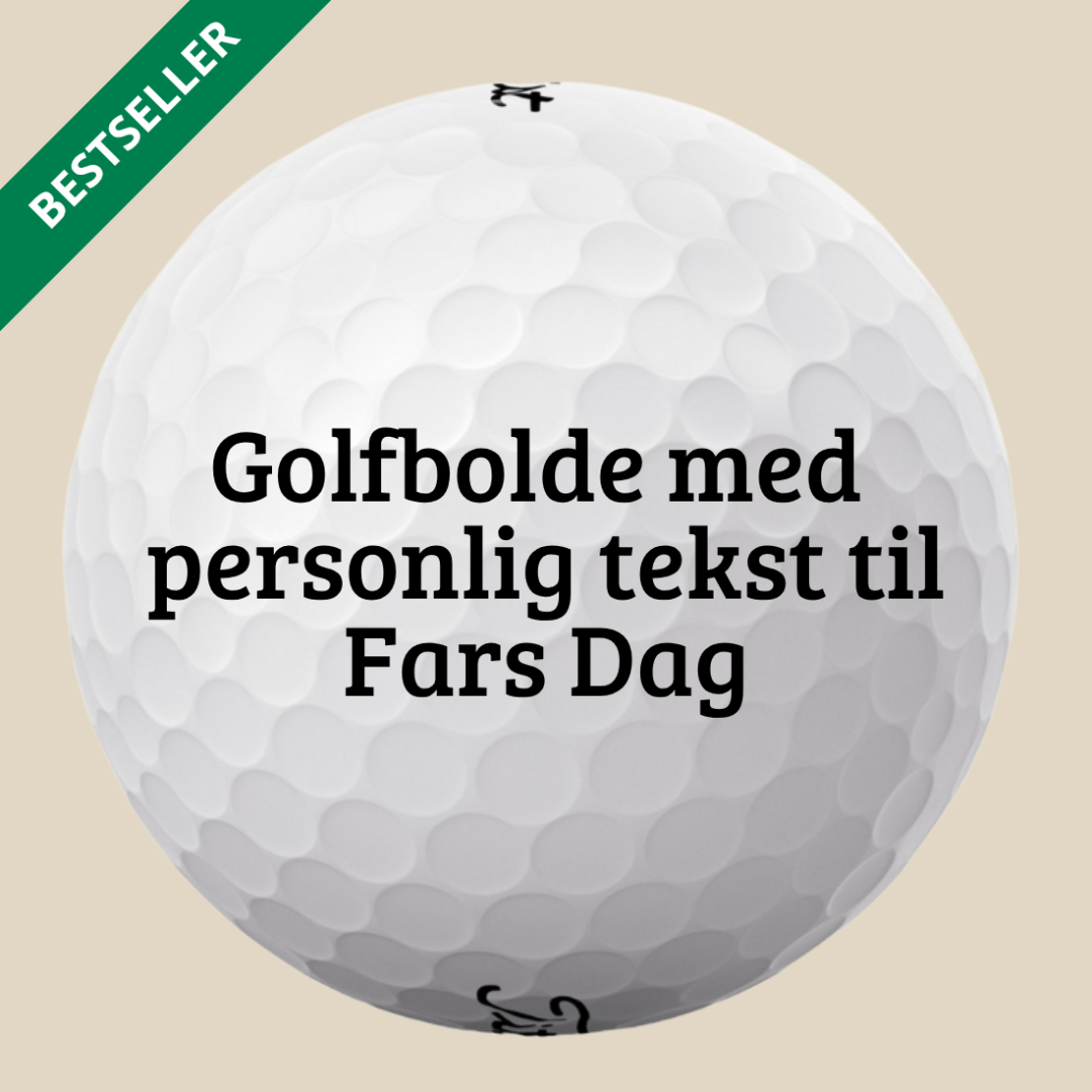 Golfbolde med tekst - Fars Dag