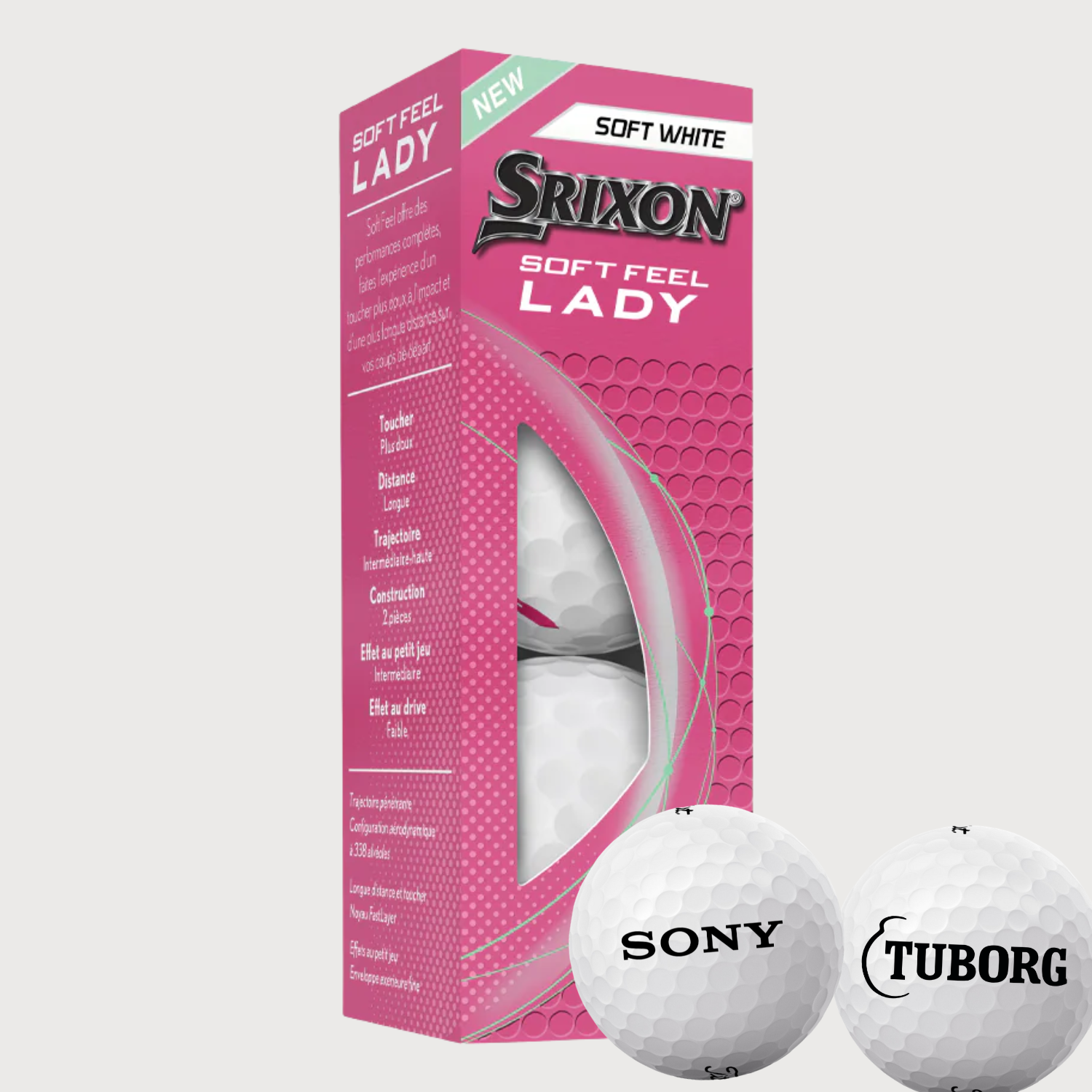 Golfbolde med Express Logo - Srixon Soft Feel Lady Golfbolde med Express Logo - Srixon Soft Feel Lady - Bild 1