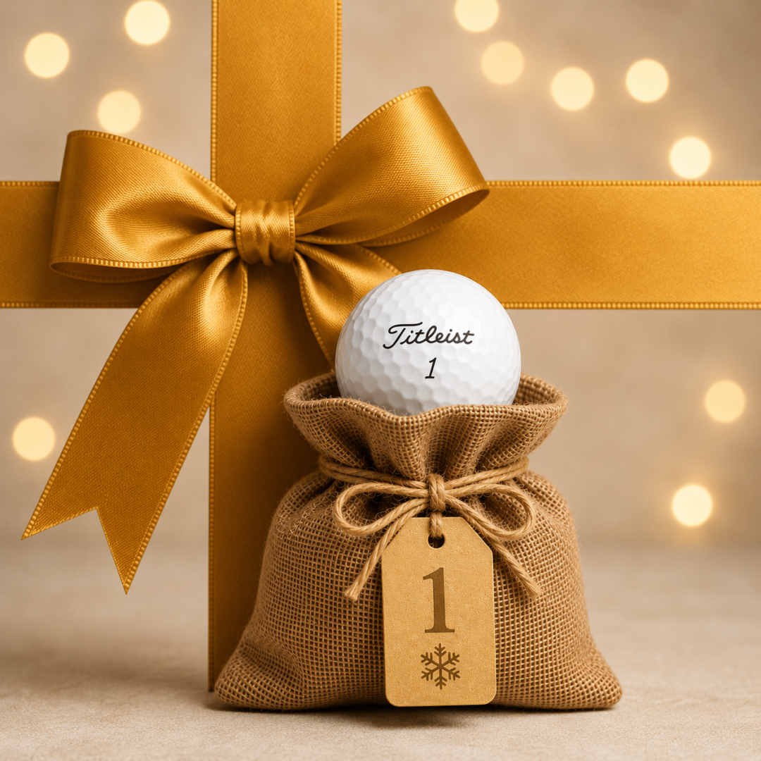 Gold Mystery Christmas Golf Calendar