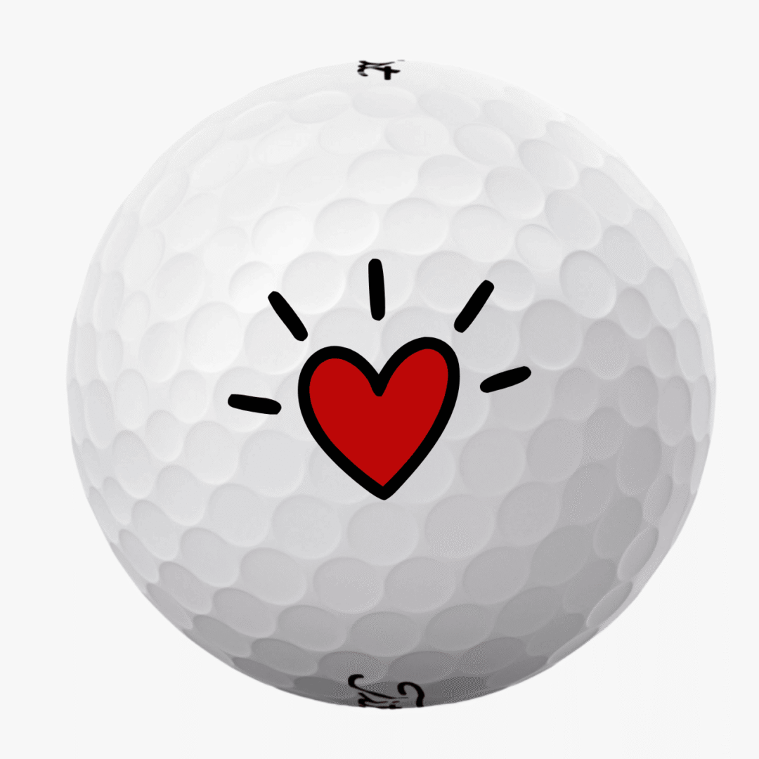Golfbolde med hjerte