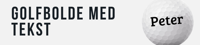 Golfbolde med tekst