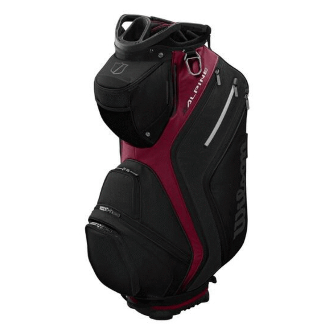 Wilson Alpine Cart Golfbag - Sort/rød
