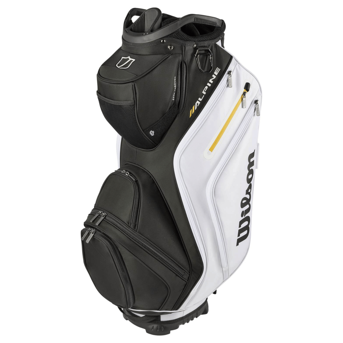 Wilson-Alpine-Cart-Golfbag-SortHvidOrange Wilson Alpine Cart Golfbag - Sort/Hvid/Orange - Billede 1