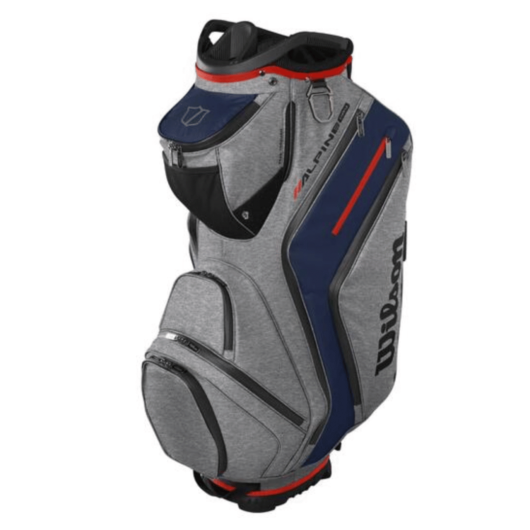 Wilson Apline Dry Cart Golfbag - Navy/Grå/Rød
