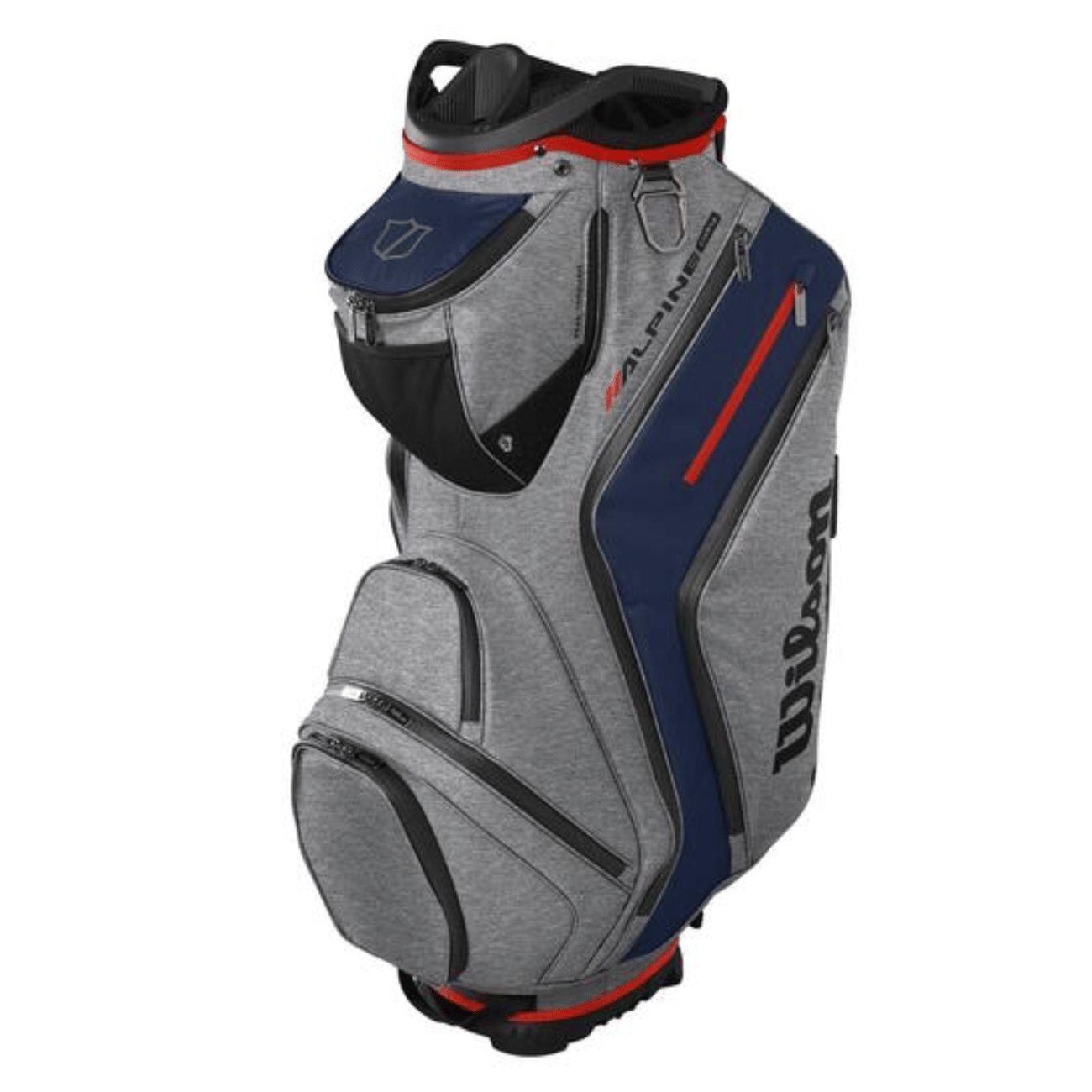 Wilson-Apline-Dry-Cart-Golfbag-NavyGraaRoed Wilson Apline Dry Cart Golfbag - Navy/Grå/Rød - Billede 1