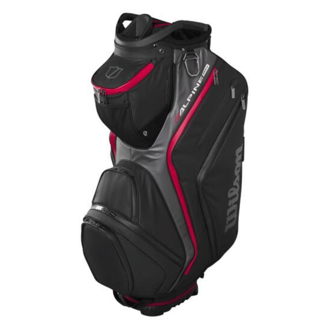 Wilson Alpine Dry Cart Golfbag - Sort/rød
