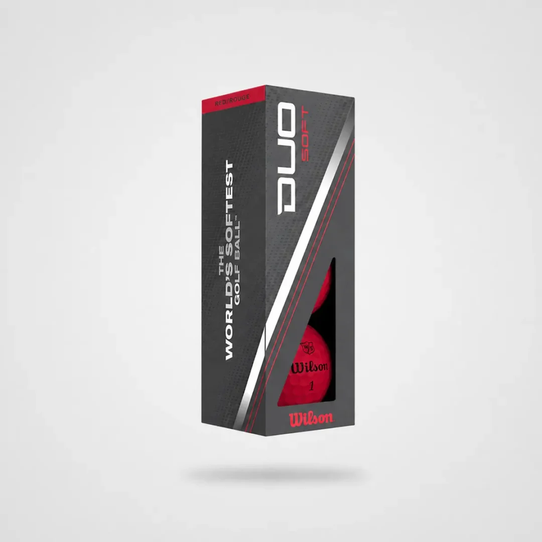 Wilson Duo Soft Rød – 3 golfbolde